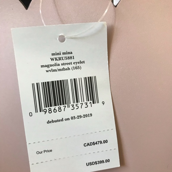 Kate Spade mini Mina blush pink purse tote bag - Picture 7 of 9